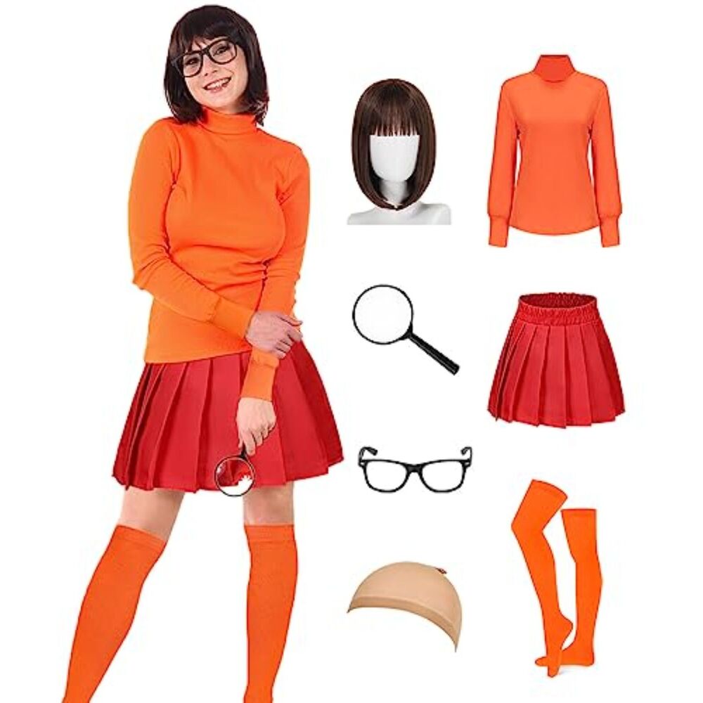 Thelma - Adult Costume Set with Accessories - Size XL
